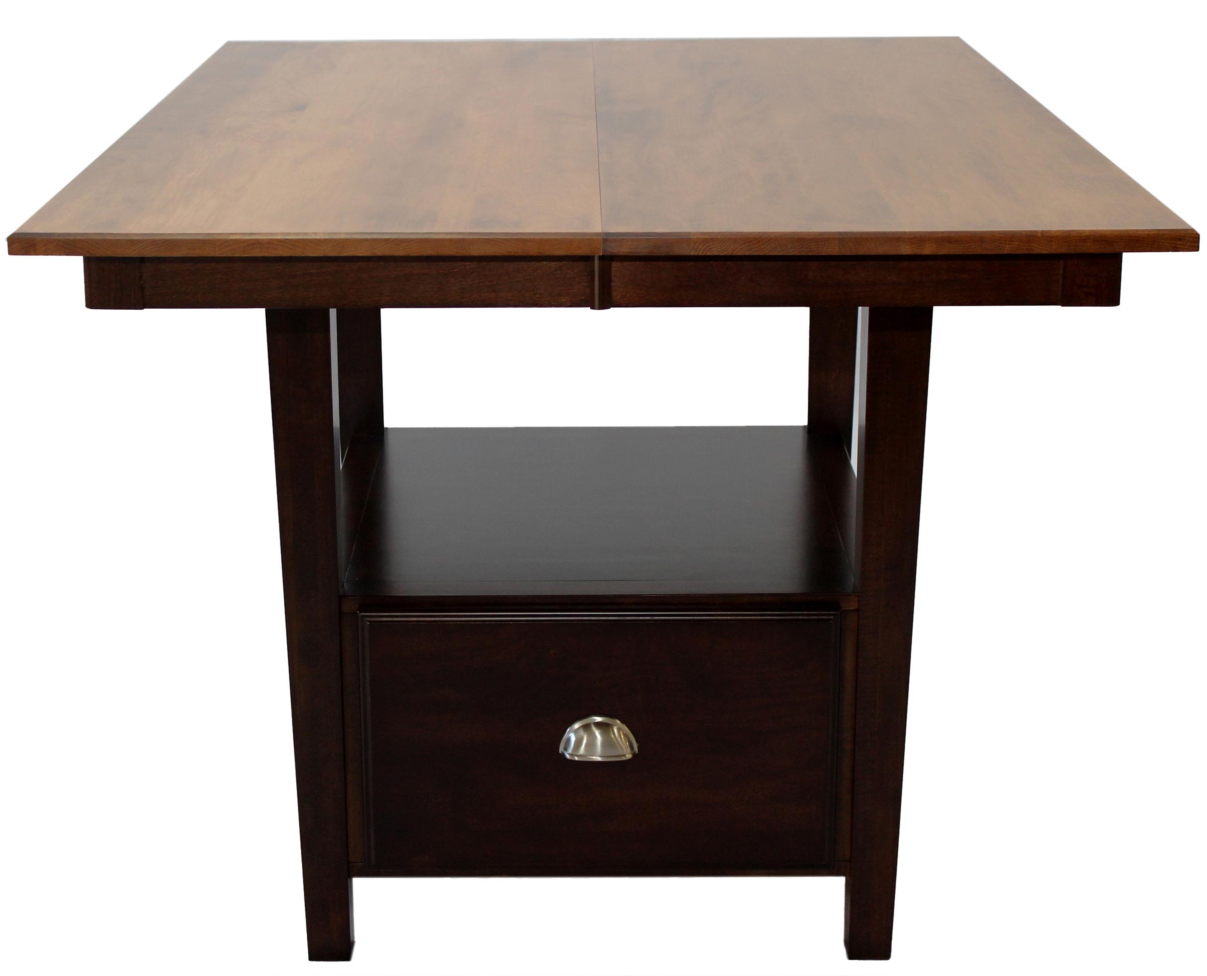 L.J. Gascho Furniture Larkin 4254NB+T Gathering Table with Storage